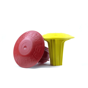 Nevosafe Plus Steel Reinforced Safety Cap 6-20mm Yellox Box of 40