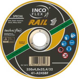 Powerpac - Rail Cutting Disc Extreme -  350mm x 4mm x 25.4mm