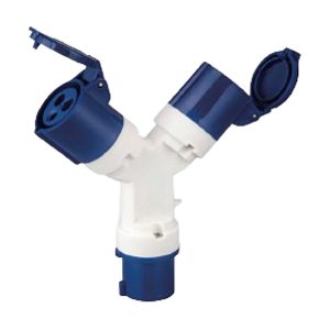 Site Light - 16AMP 3 Way Plug & Socket Adaptor