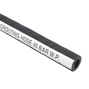 B & M - 40 Bar Grout Hose 10m x 25mm Dia with M25 Adaptor -  Male & Female