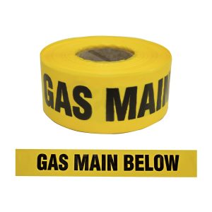 Barrier Tape - Gas Mains Below 75mm x 250m