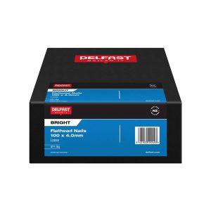 Delfast 100 x 4.0mm Bright Flathead Loose Nails 5kg