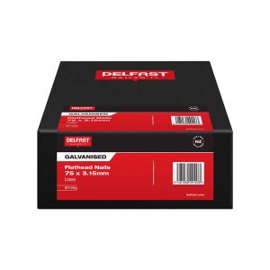 Delfast 75 x 3.15mm Galvanised Flathead Loose Nails 15kg